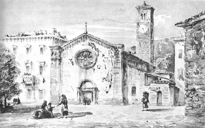 Carlo Bossoli, Kirche Santa Maria degli Angeli, Lugano
