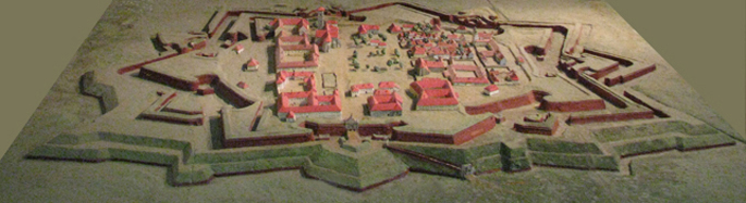 Modell der Festung von Alba Iulia