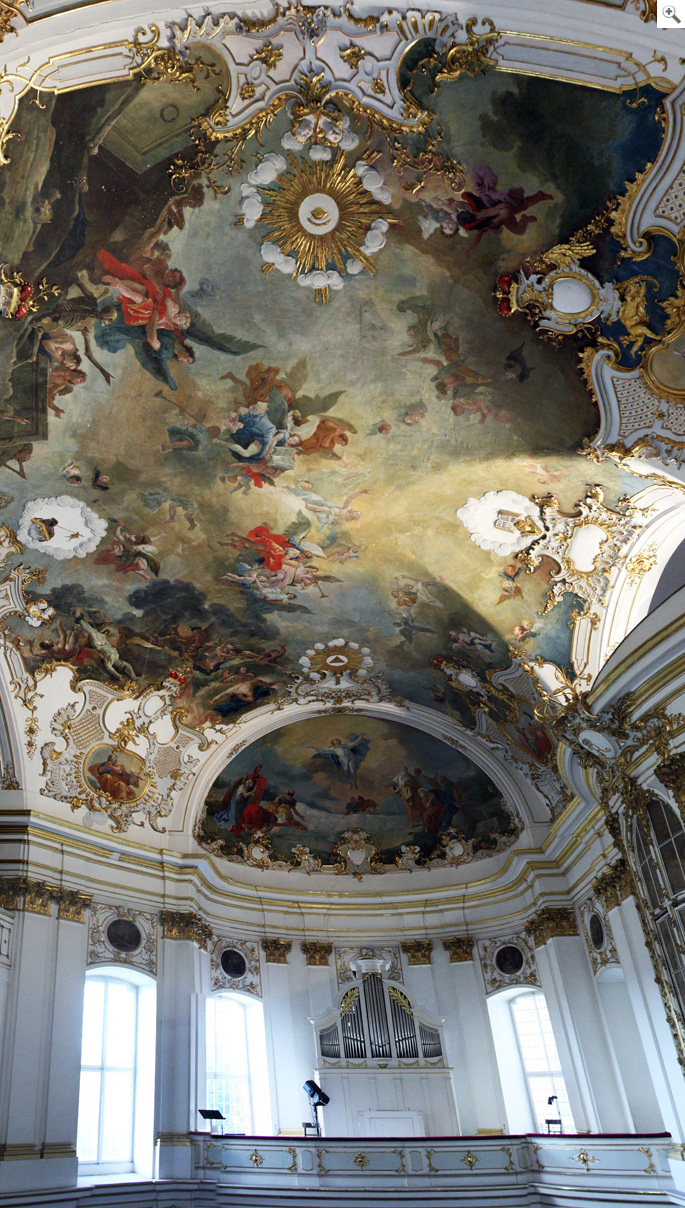 Livio Retti, affreschi sulla volta della cappella nel castello di Ludwigsburg (D), 1747