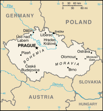 Tschechien Landkarte
